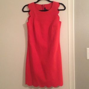 J. Crew Dresses - J Crew Scalloped Coral Dress J. Crew Dresses - J Crew Scalloped Coral Dress